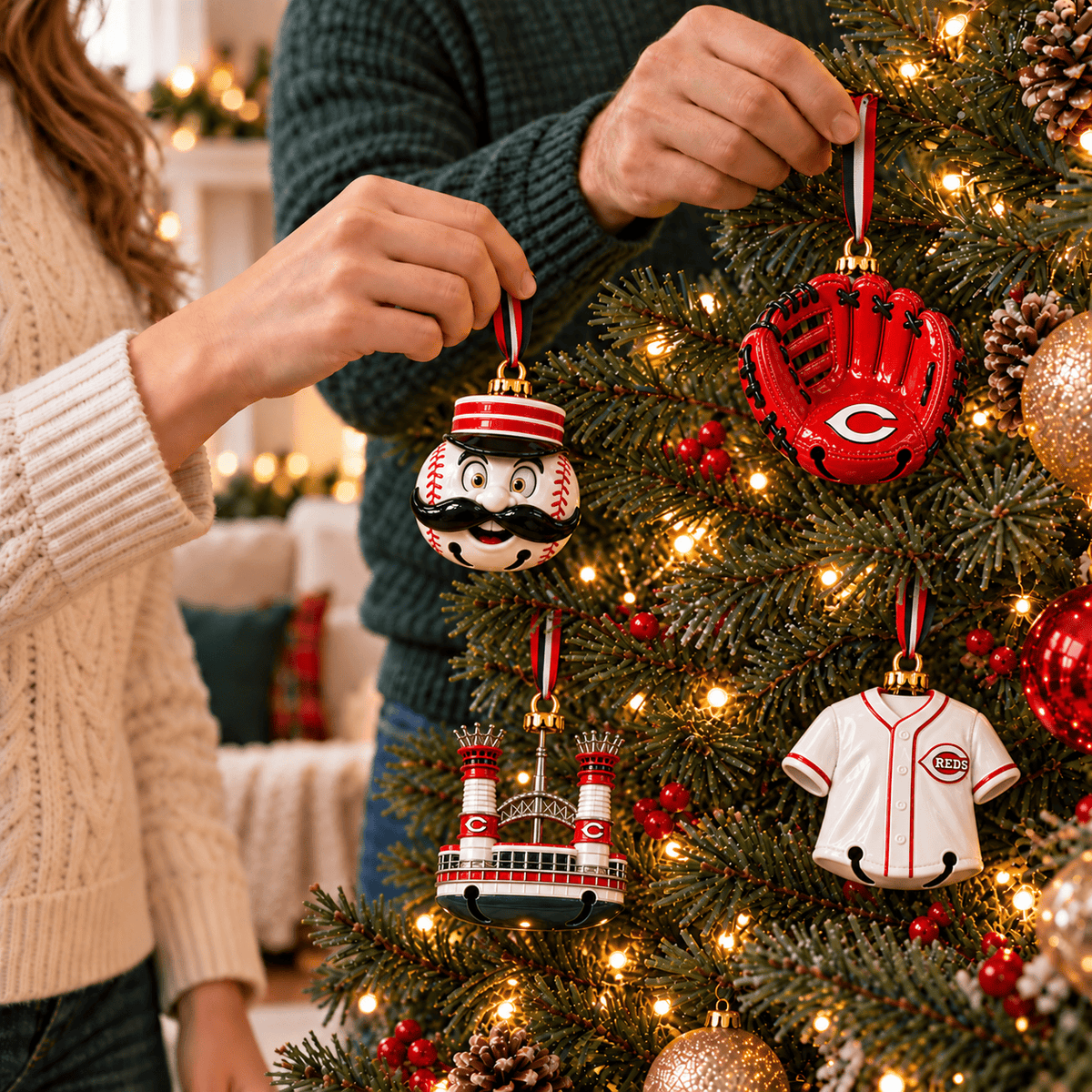 Premium CCR Christmas Bell Ornament TTMH