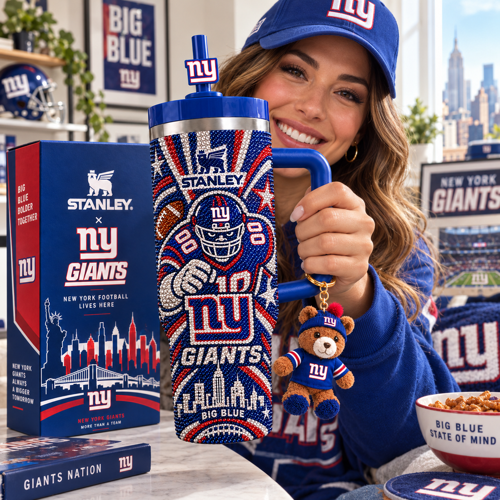 NYG 40oz Tumbler With Handle TTNL