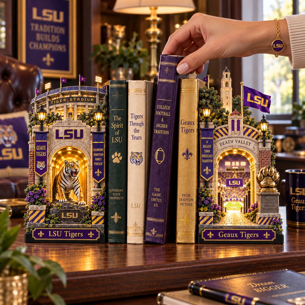 LSU STORY PORTAL BOOKENDS | PREMIUM COLLECTOR EDITION