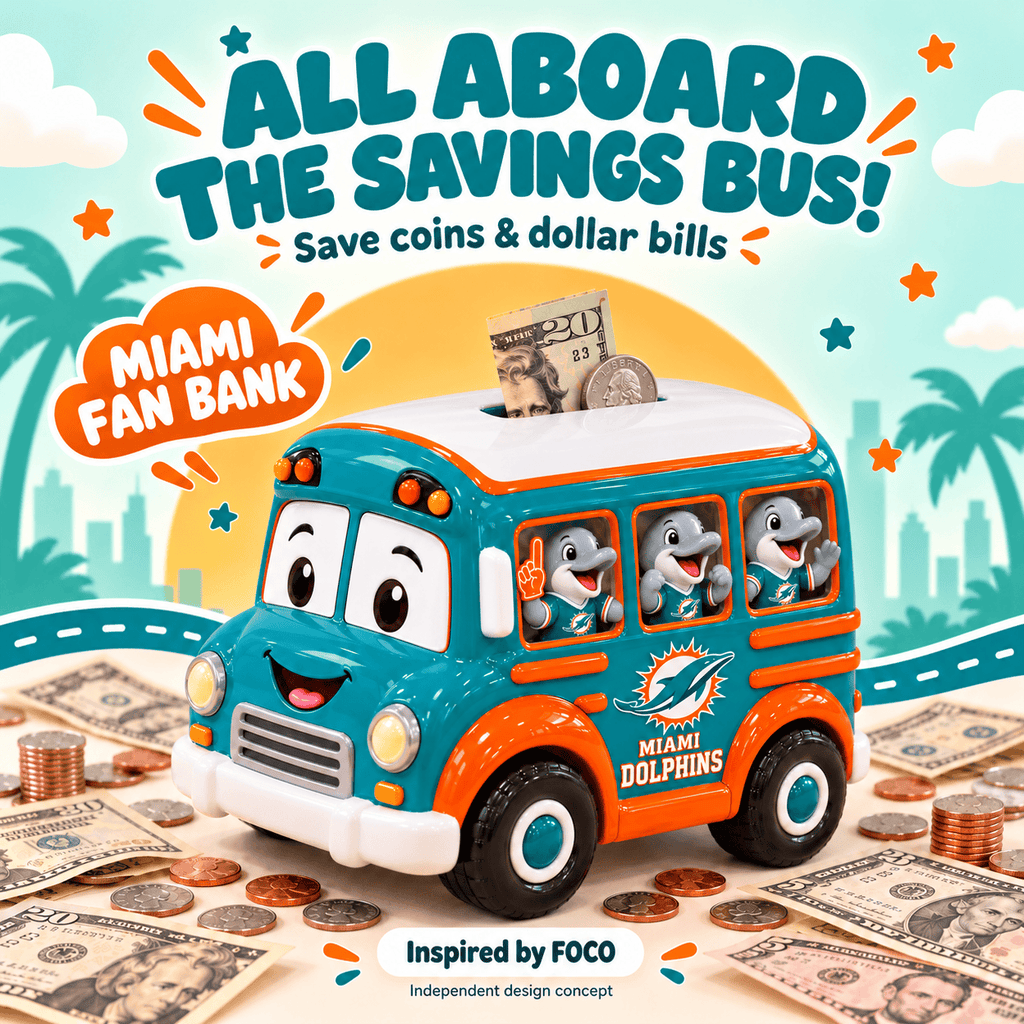 MDP School Bus Piggy Bank DNBN