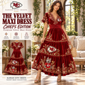 KCC Premium Embroidered Velvet Maxi Dress PTKL