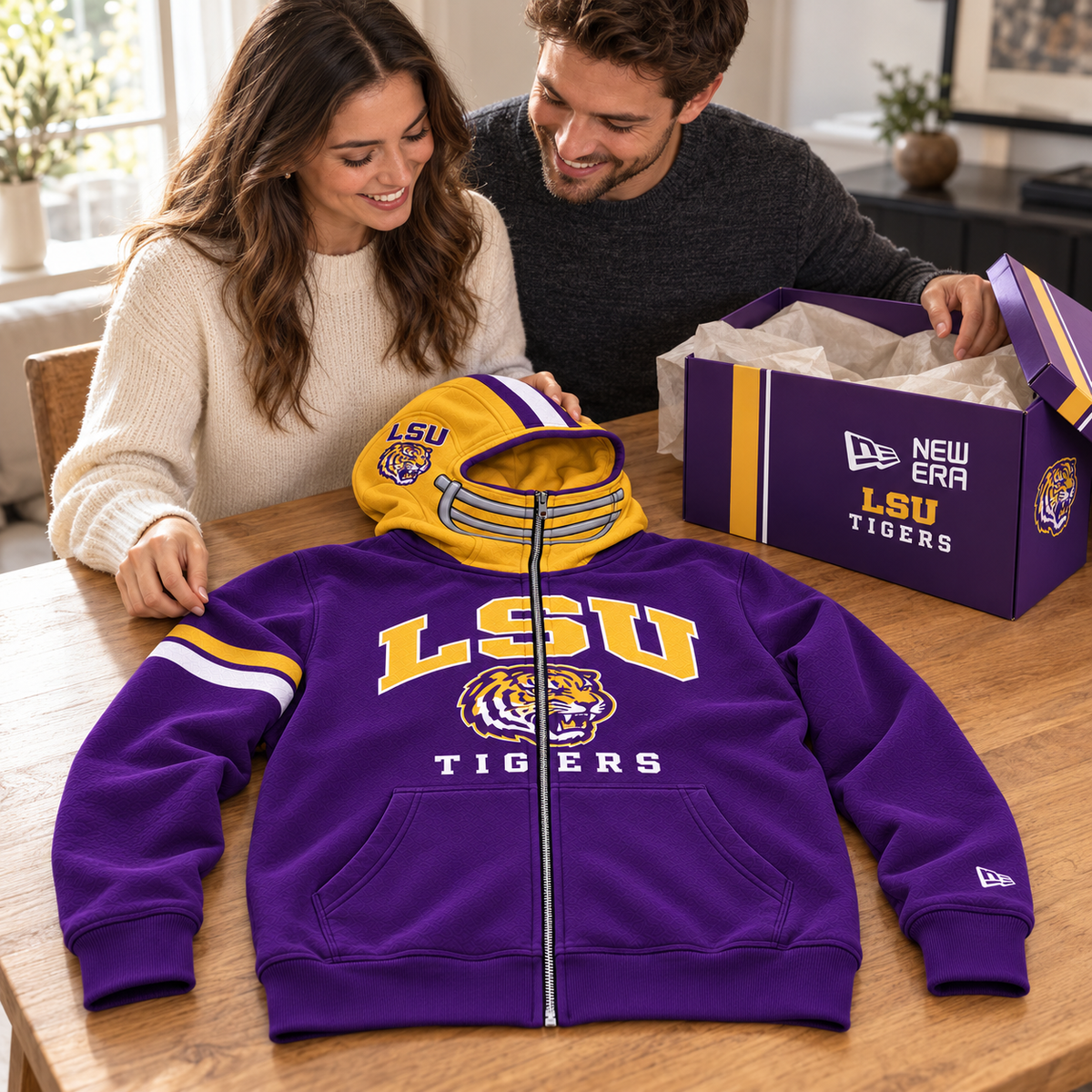 LSUT Premium Full-Zip Helmet Hoodie NHVH