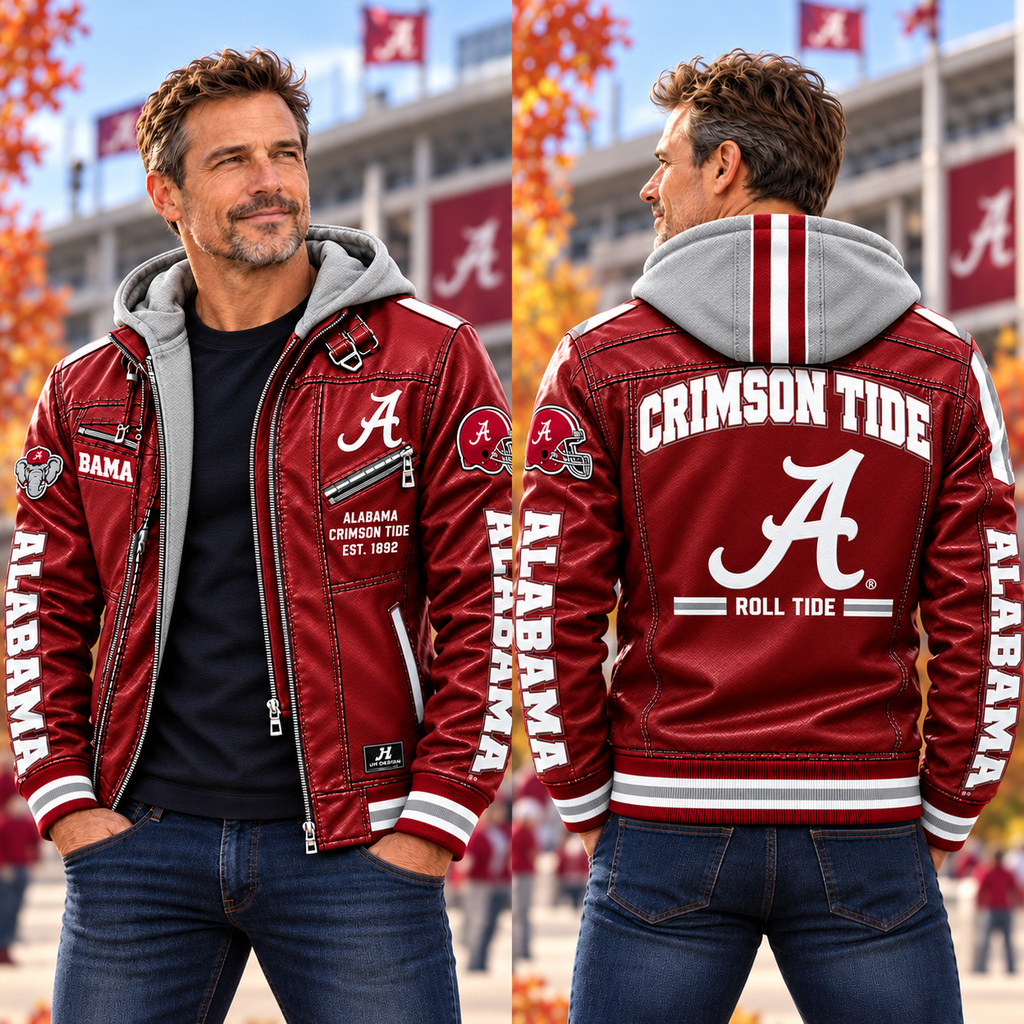ACT Hooded Leather-Look Bomber Jacket – PNPA