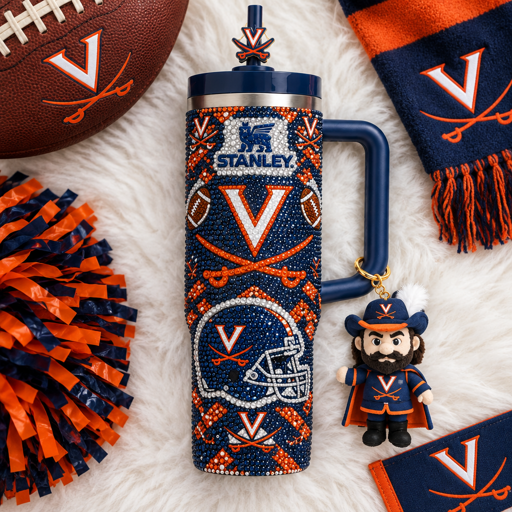 Virginia Cavaliers 40oz Tumbler With Handle TTNL