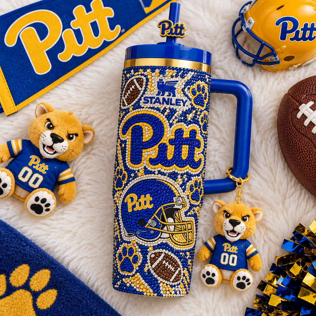 Pittsburgh Panthers 40oz Tumbler With Handle TTNL