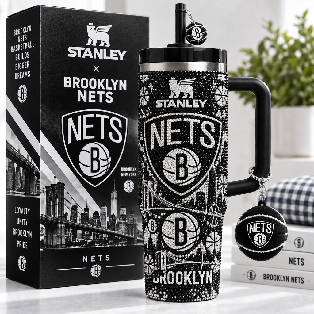 Brooklyn Nets 40oz Tumbler With Handle TTNL