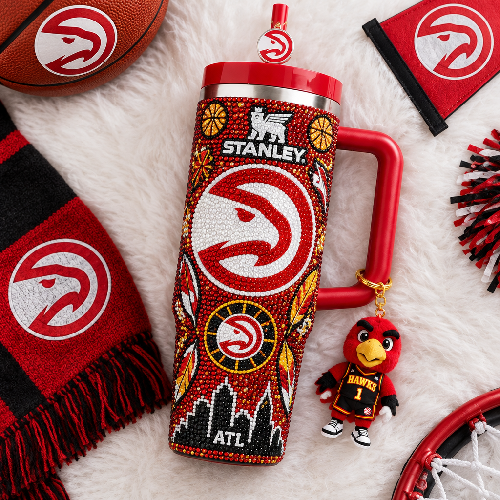 Atlanta Hawks 40oz Tumbler With Handle TTNL