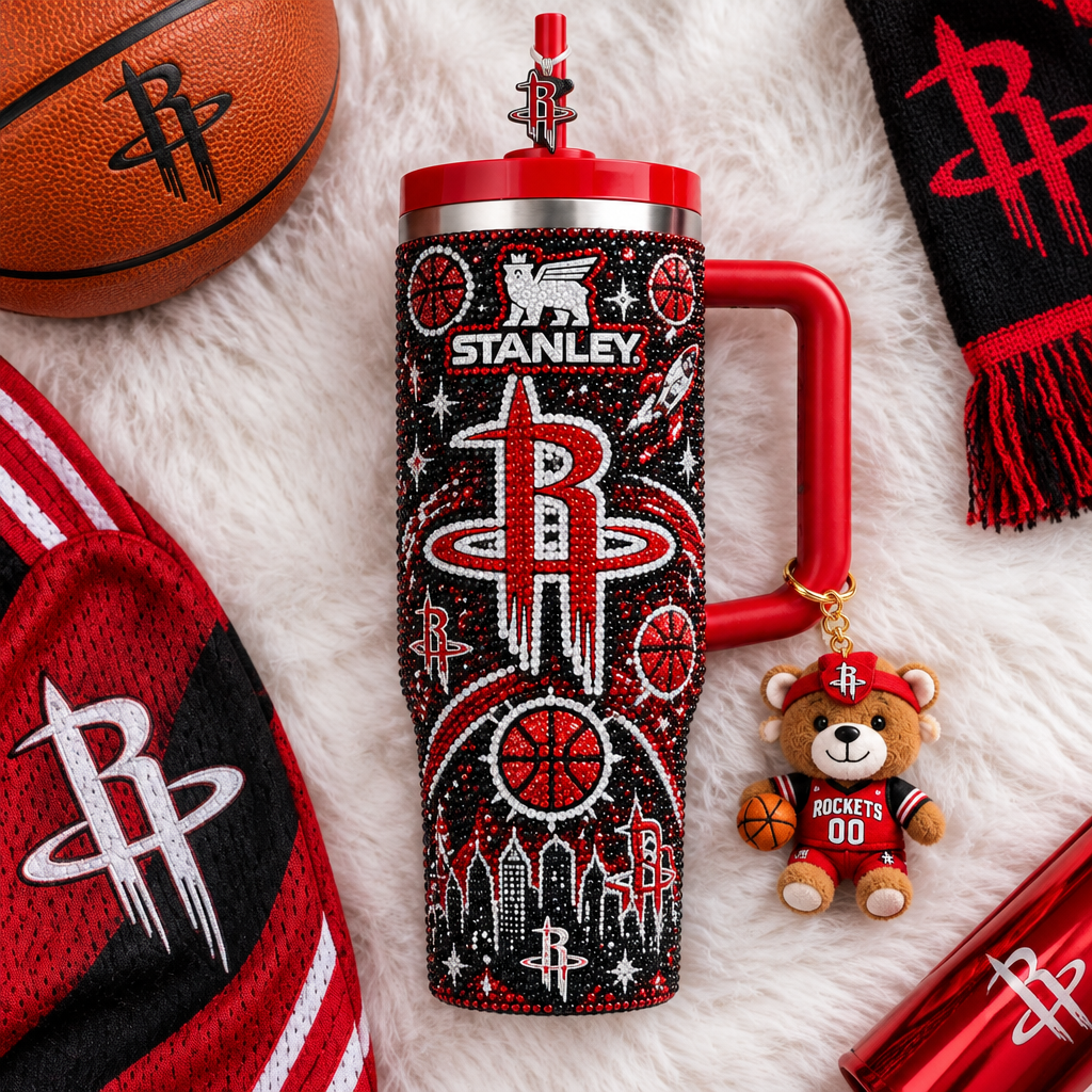 Houston Rockets 40oz Tumbler With Handle TTNL
