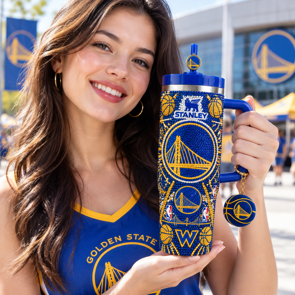 Golden State Warriors 40oz Tumbler With Handle TTNL