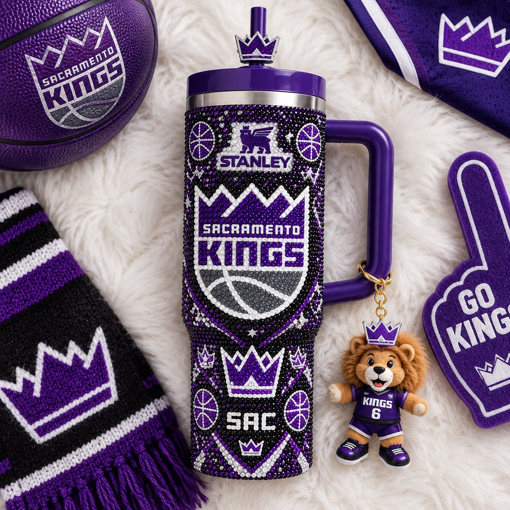 Sacramento Kings 40oz Tumbler With Handle TTNL