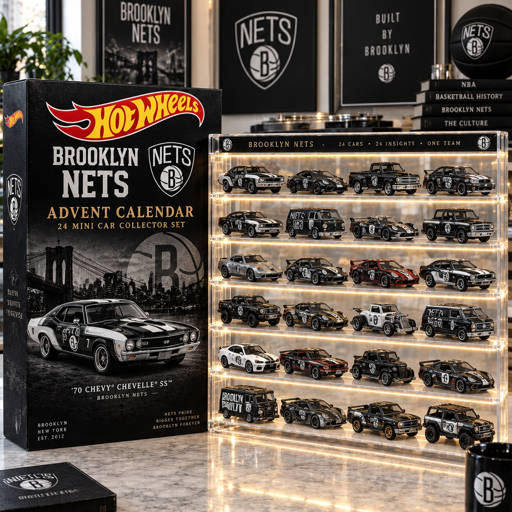 Brooklyn Nets Premium Mini Car Advent Calendar