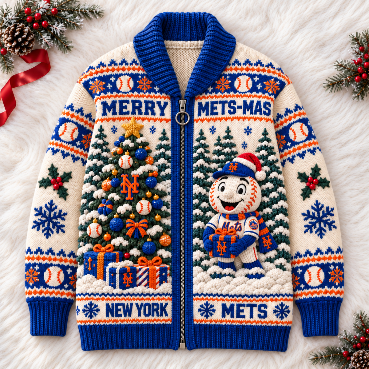 NYM WOOL ZIP CARDIGAN NPL