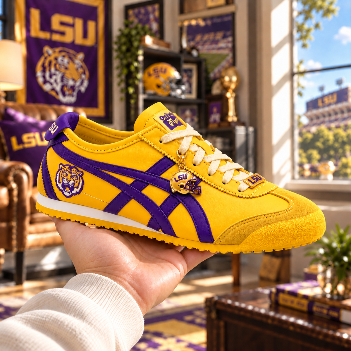 LSU Premium Retro Low-Top Sneakers TMH