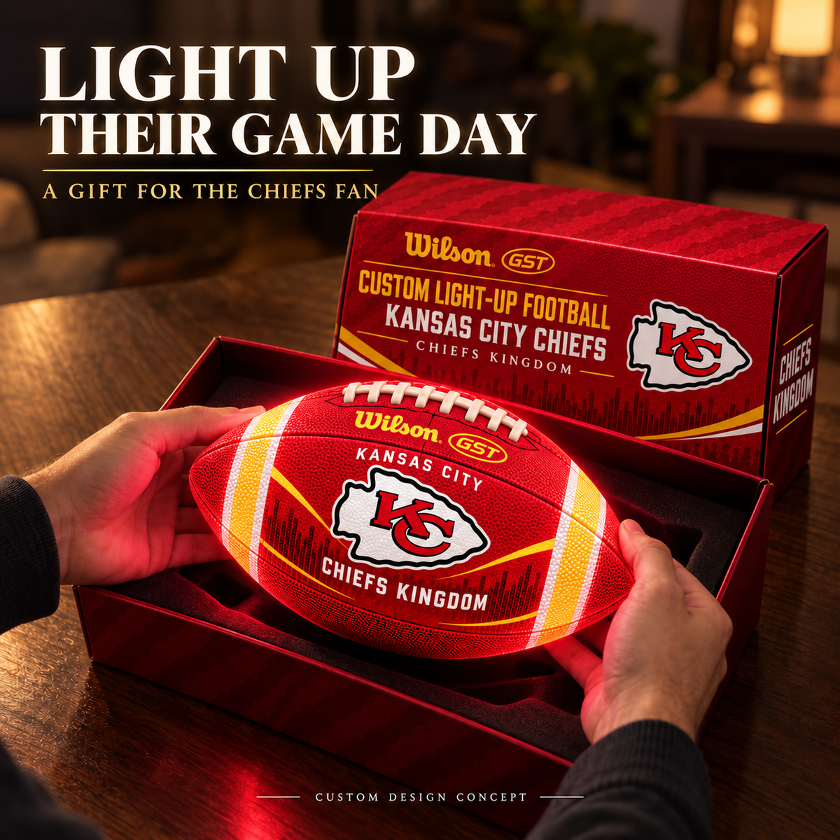 KCC Premium Light-Up Football NHVH