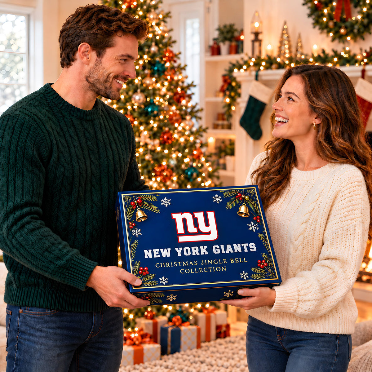 Premium NYG Christmas Bell Ornament PVNA