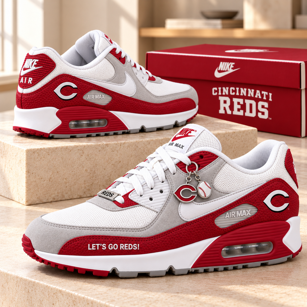 Cincinnati Reds Premium Low-Top Sneakers