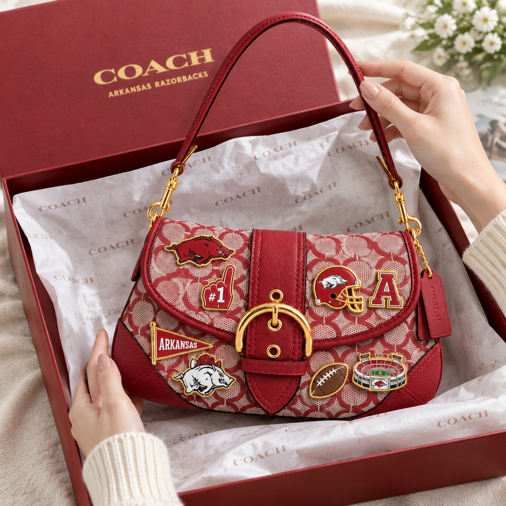 Arkansas Razorbacks Soho Bag With Charm