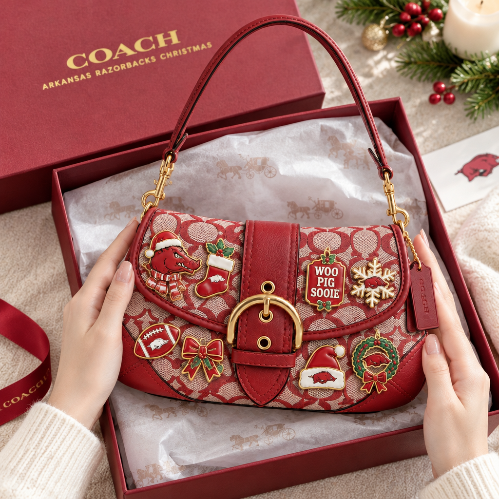 Arkansas Razorbacks Soho Bag With Charm