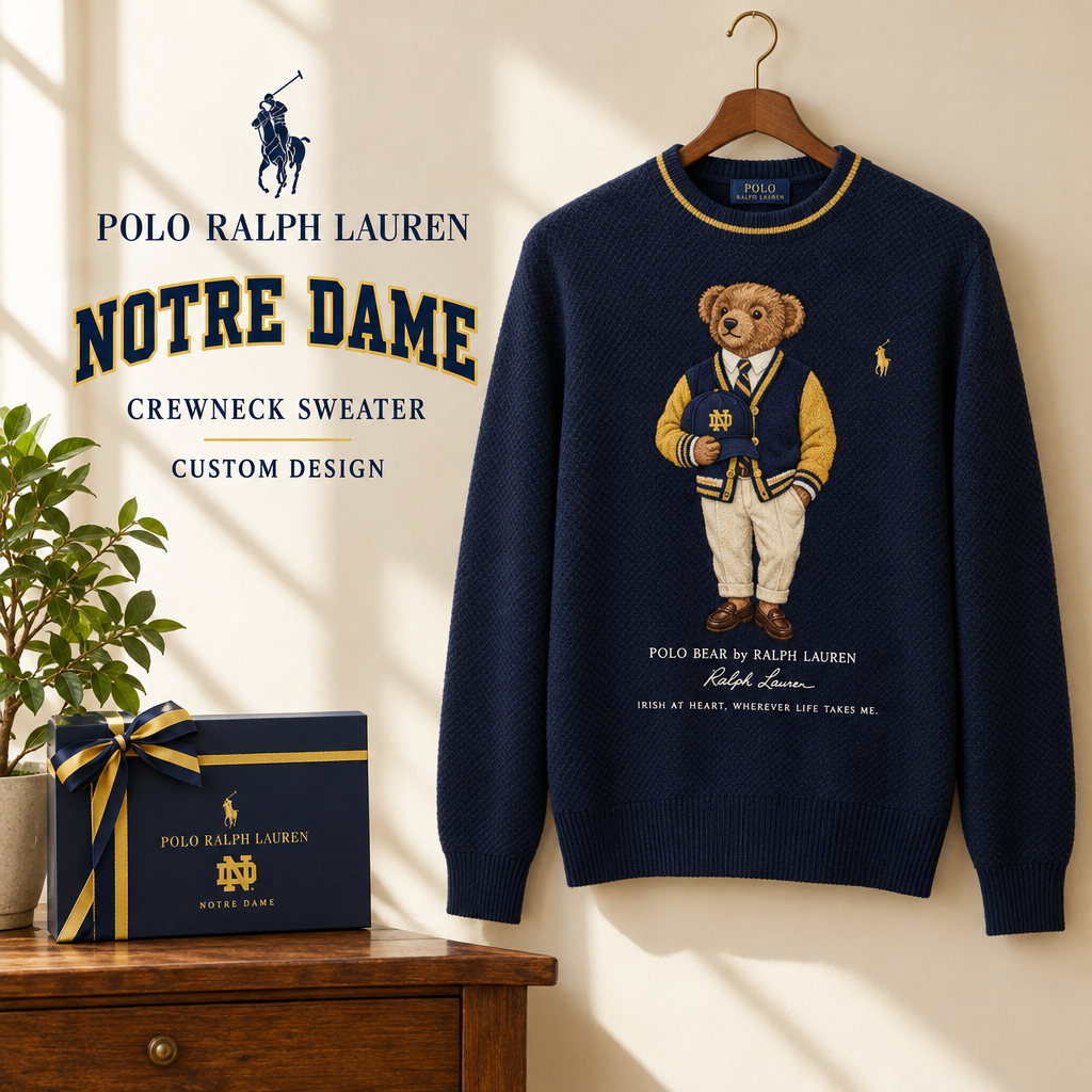 Notre Dame Fighting Irish Premium Crewneck Sweater
