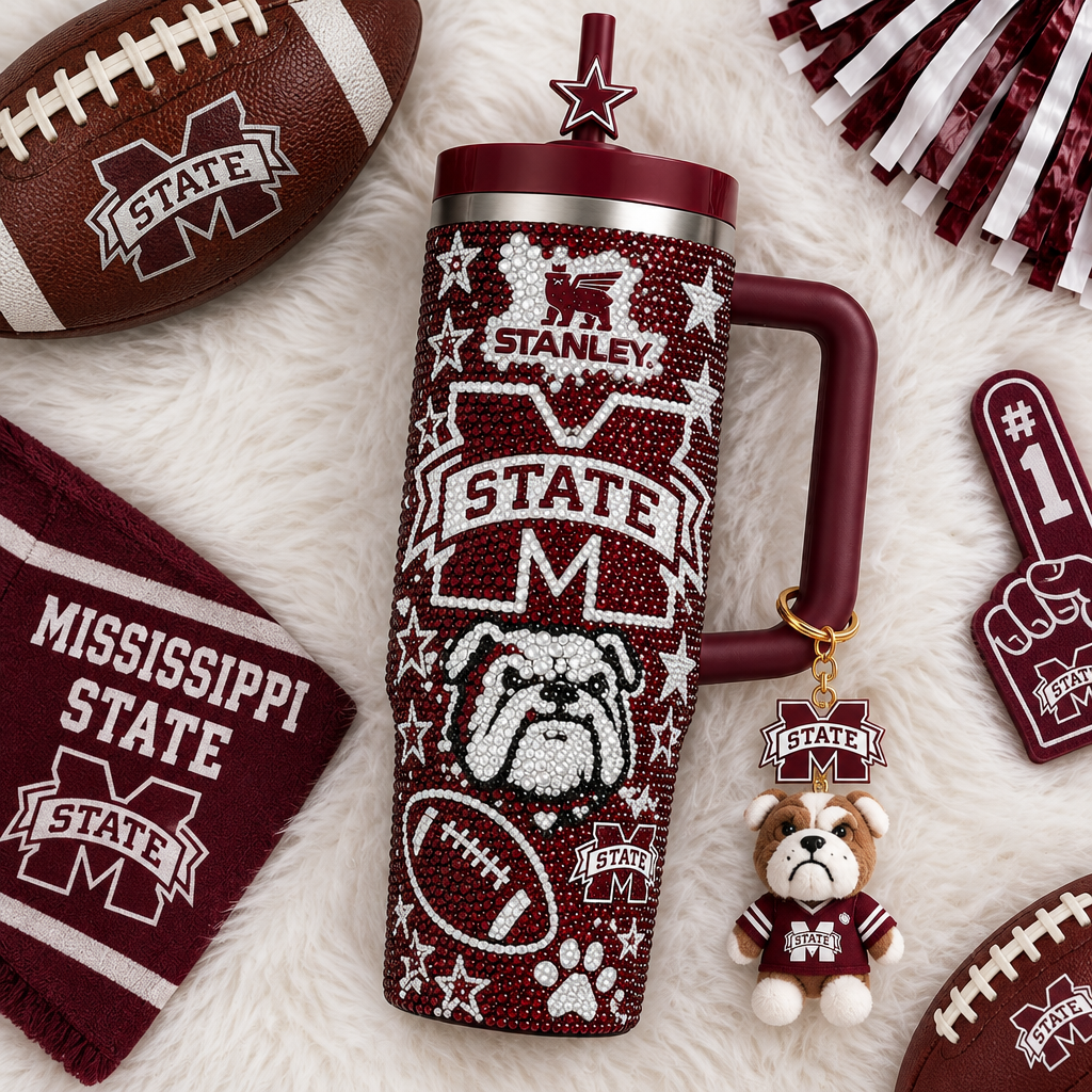 Mississippi State Bulldogs 40oz Tumbler With Handle TTNL
