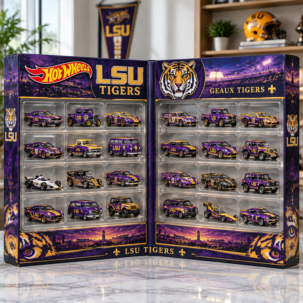 LSU Tigers Premium Mini Car Advent Calendar