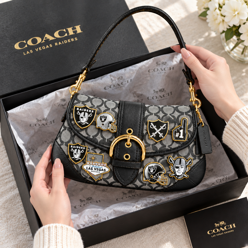 Las Vegas Raiders Soho Bag With Charm