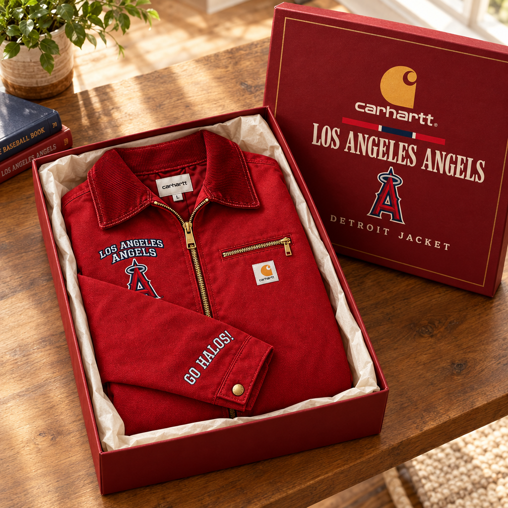 Angels Baseball Embroidered Detroit Jacket