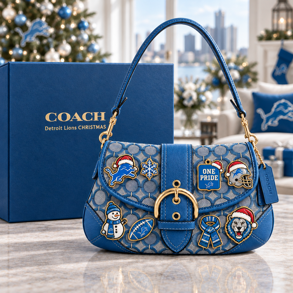 Detroit Lions Soho Bag With Charm