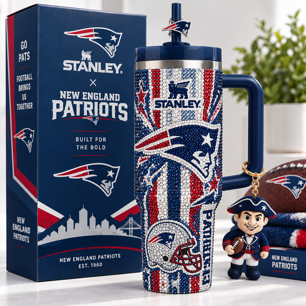 New England Patriots 40oz Tumbler With Handle TTNL