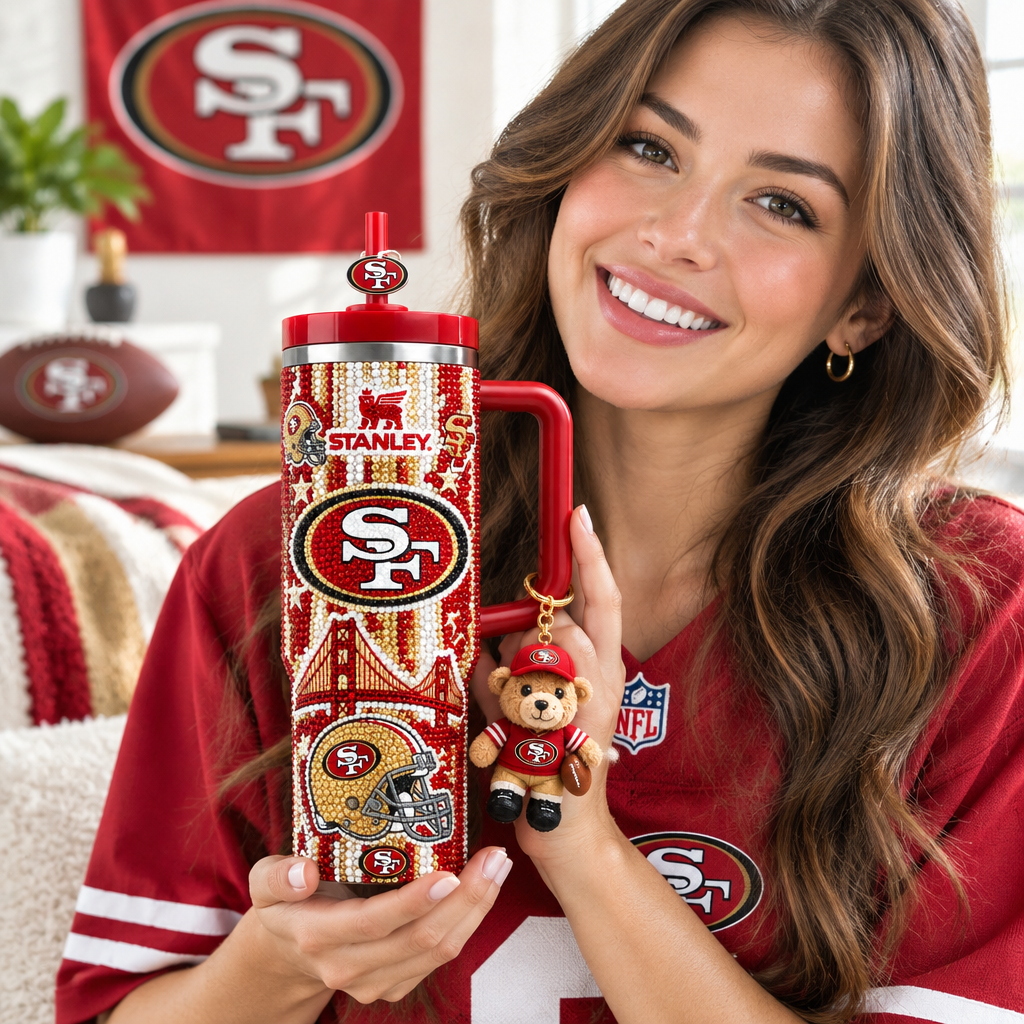 San Francisco 49ers 40oz Tumbler With Handle TTNL