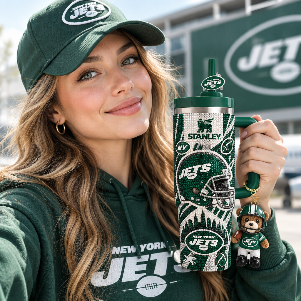 New York Jets 40oz Tumbler With Handle TTNL