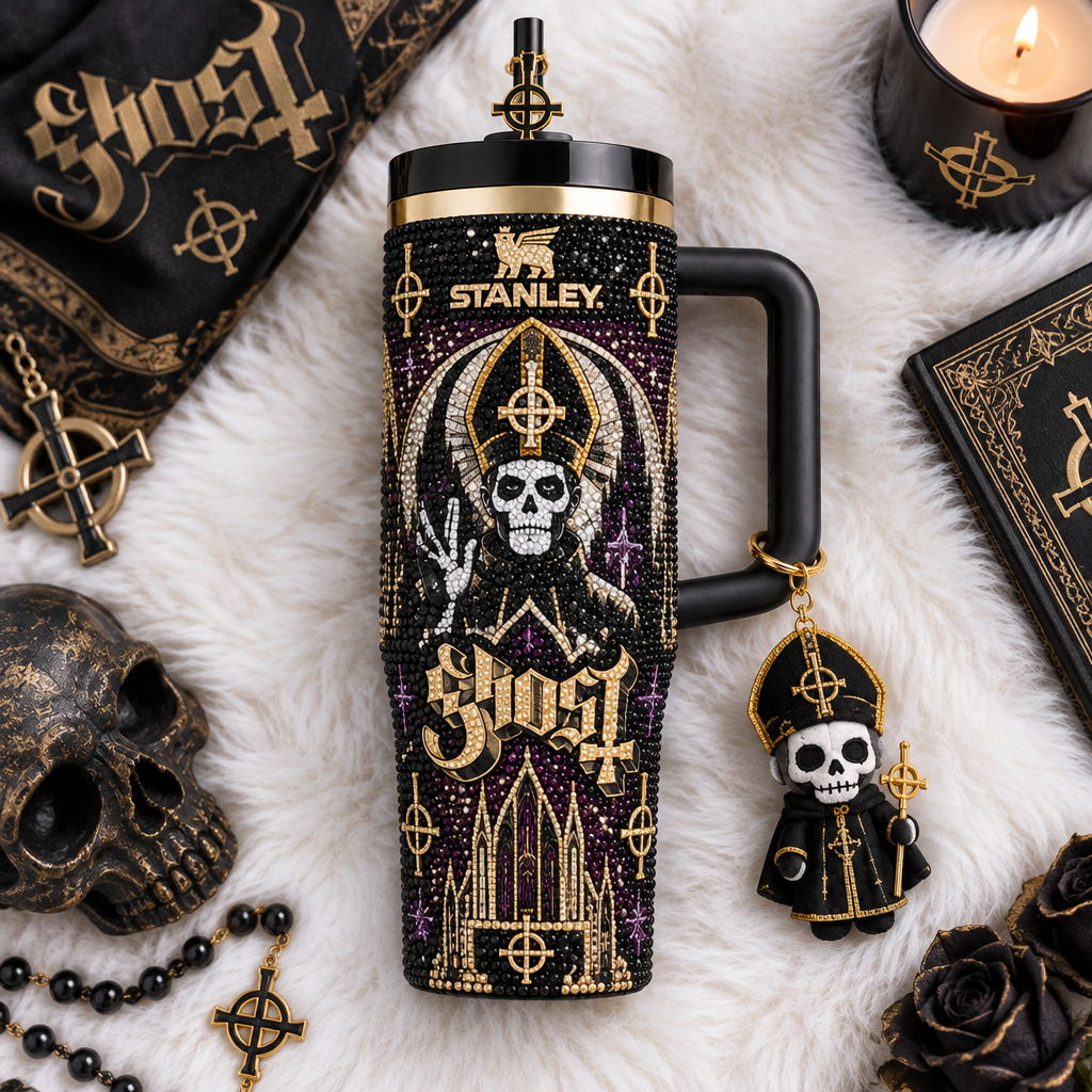 Ghost 40oz Tumbler With Handle TTNL