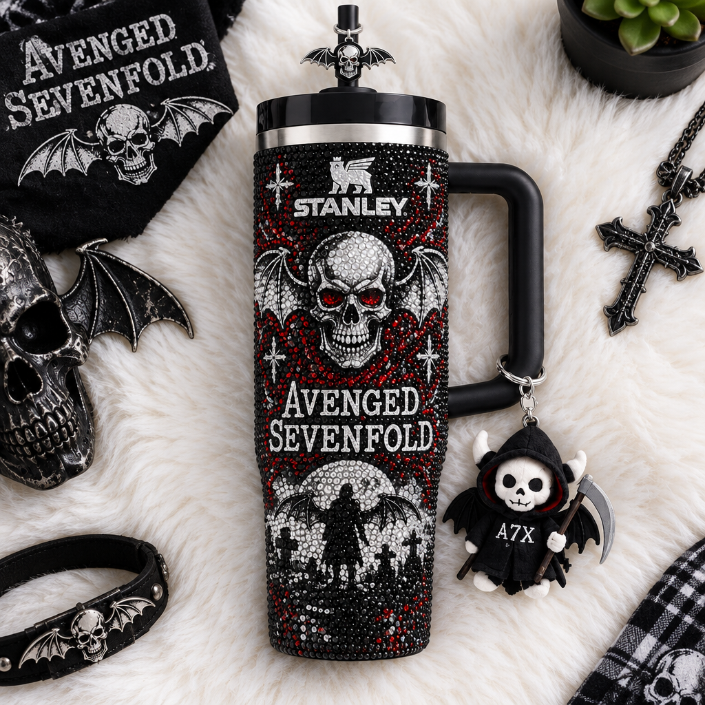 Avenged Sevenfold 40oz Tumbler With Handle TTNL