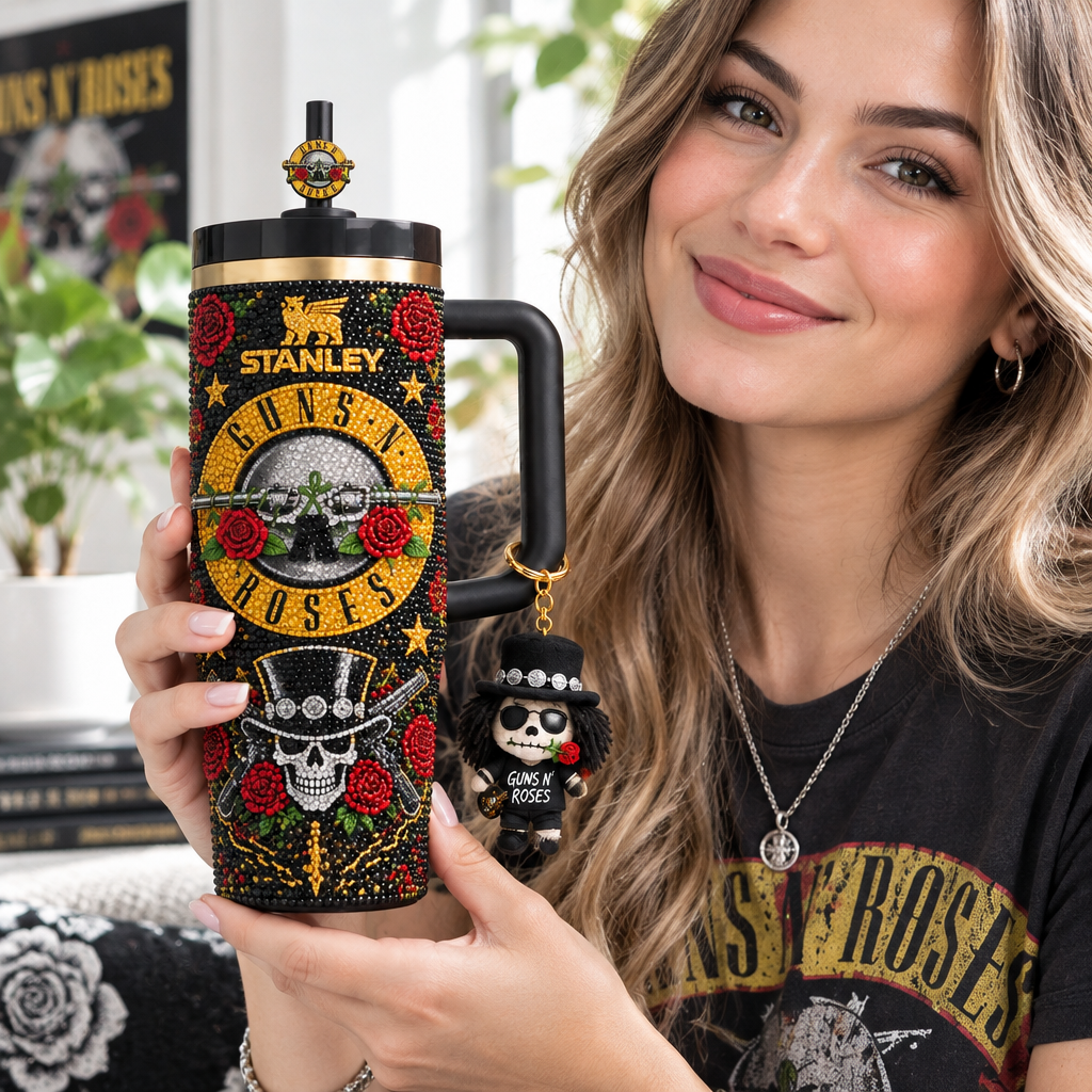 Guns N Roses 40oz Tumbler With Handle TTNL