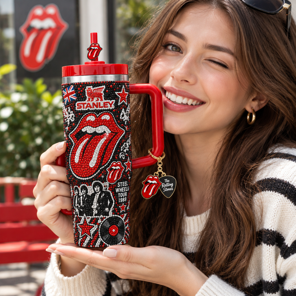 The Rolling Stones 40oz Tumbler With Handle TTNL