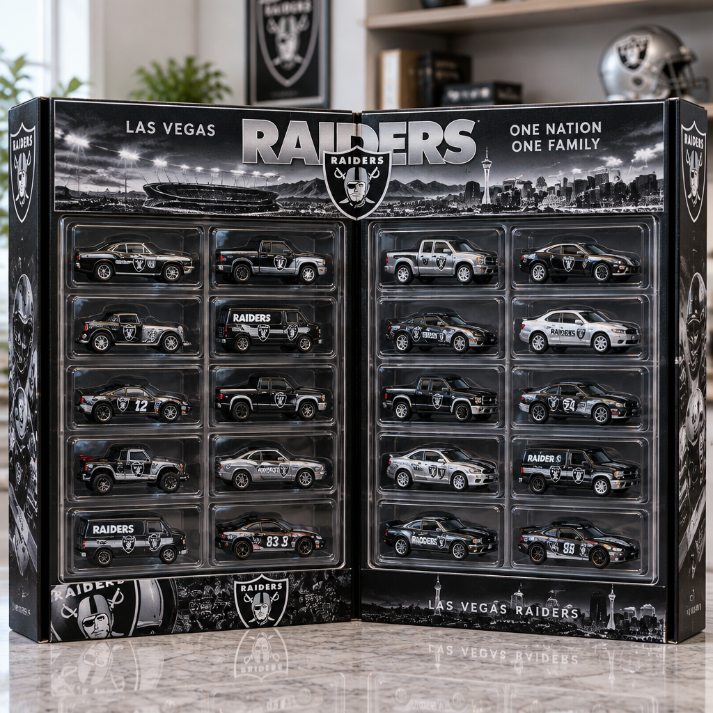 Las Vegas Raiders Premium Mini Car Advent Calendar