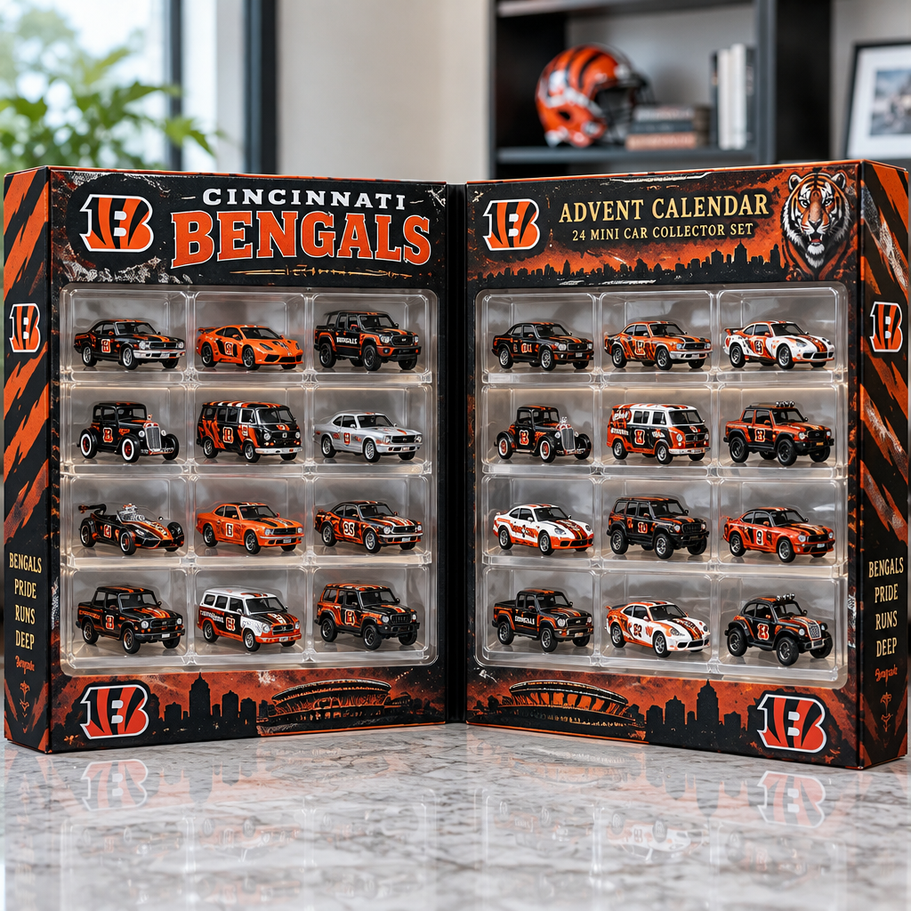 Cincinnati Bengals Premium Mini Car Advent Calendar