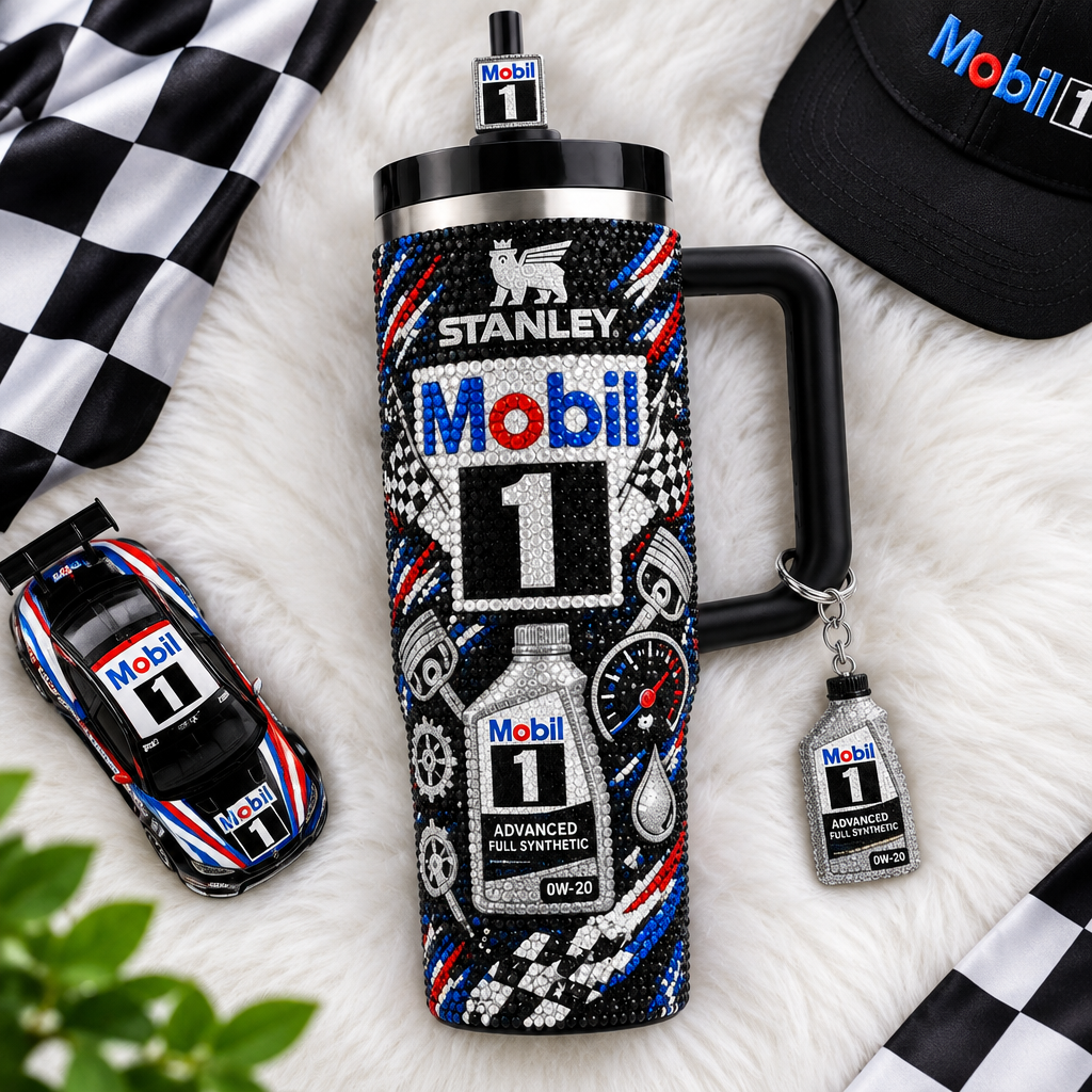 Mobil 1 40oz Tumbler With Handle TTNL