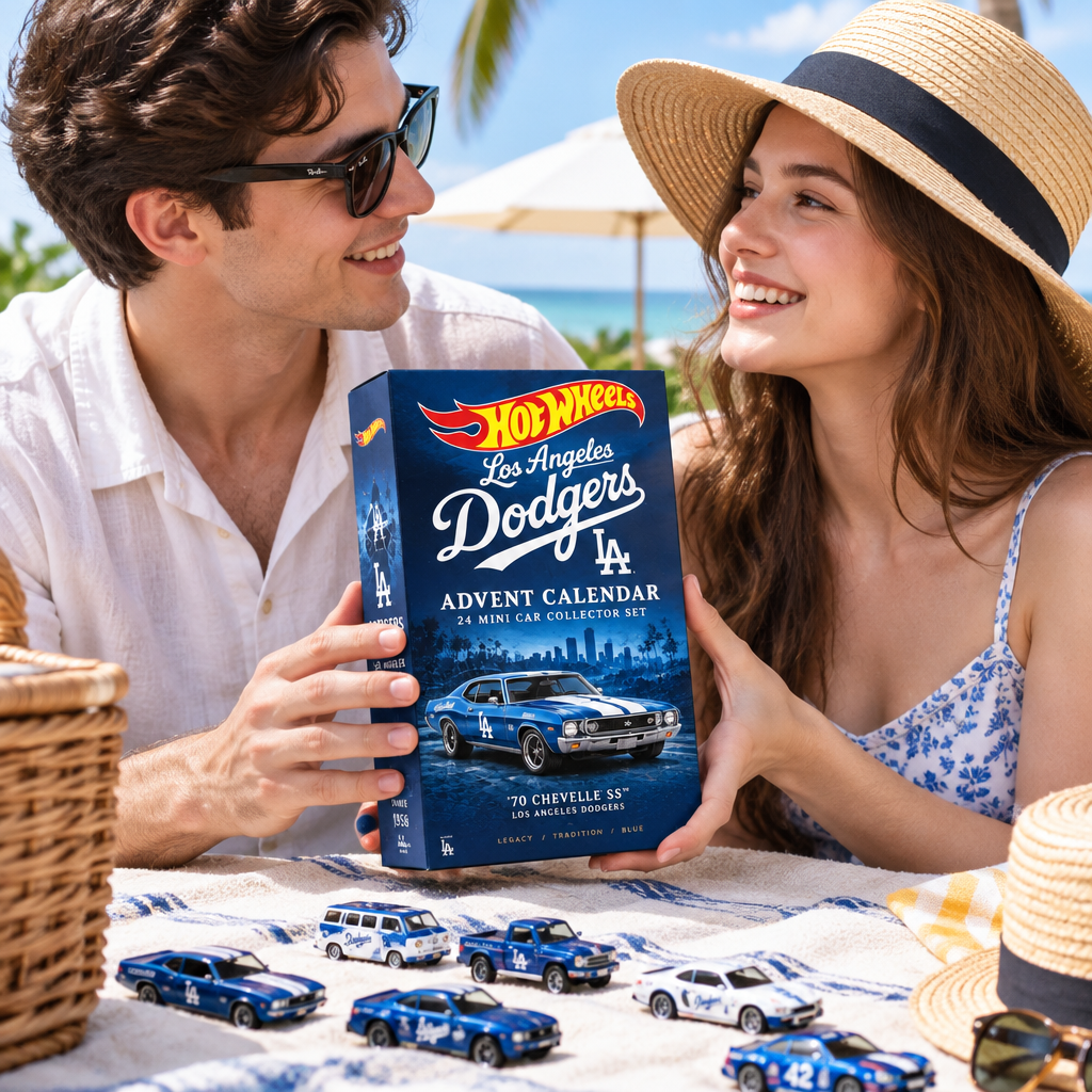 Los Angeles Dodgers Premium Mini Car Advent Calendar