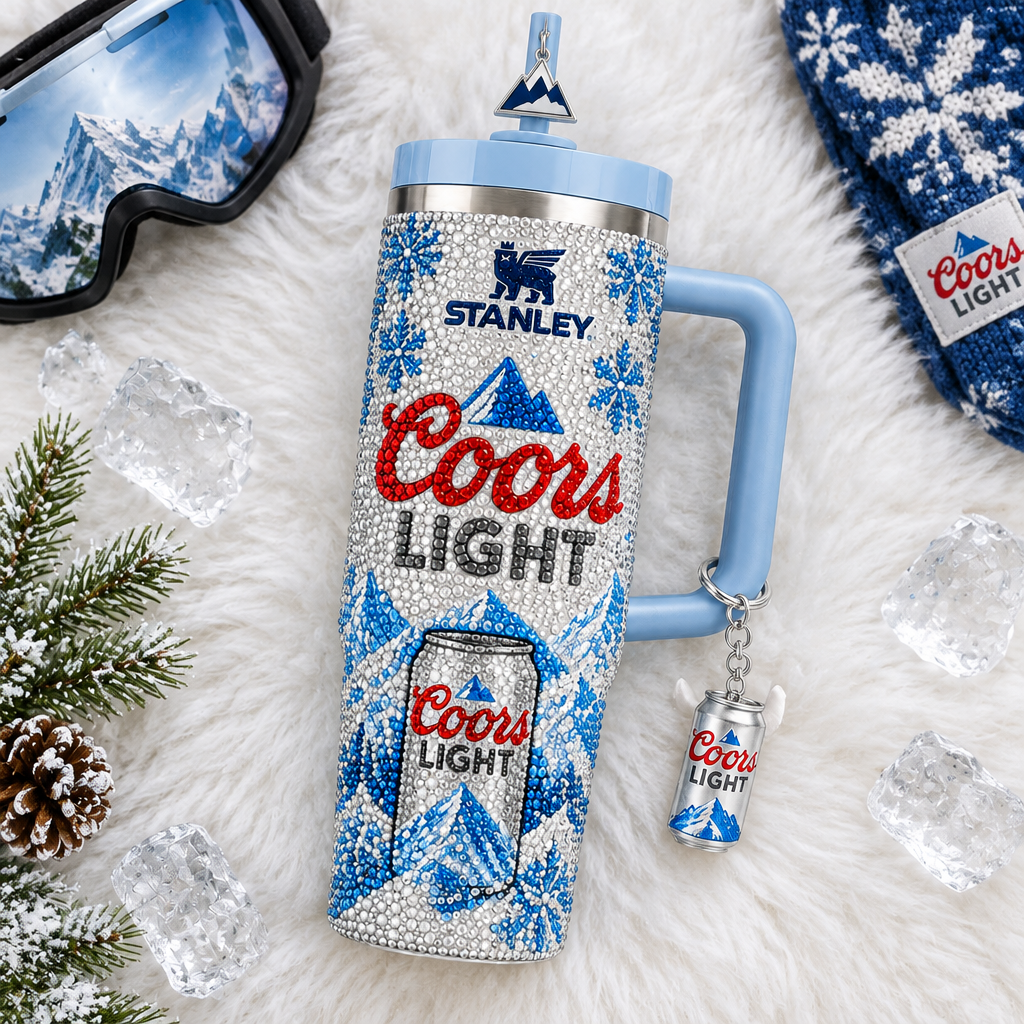 Coors Light 40oz Tumbler With Handle TTNL