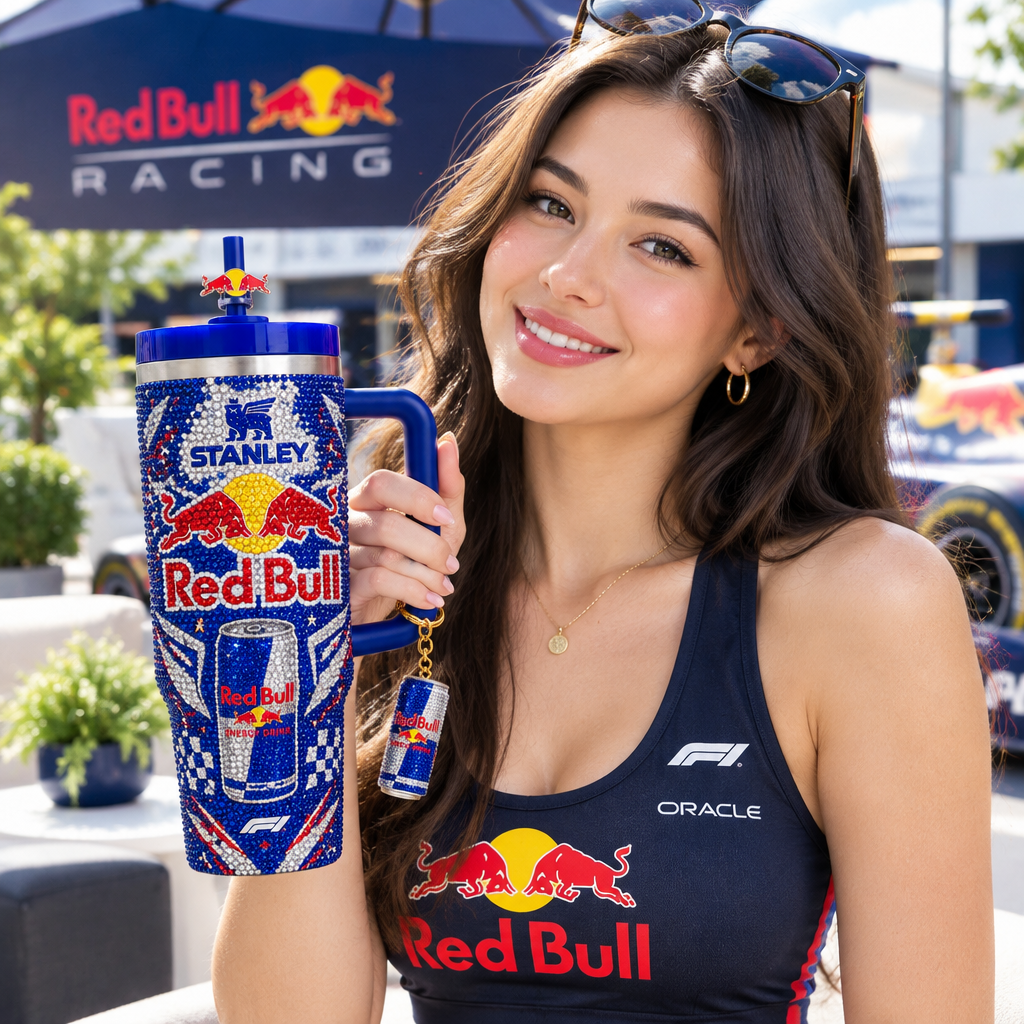 Red Bull 40oz Tumbler With Handle TTNL