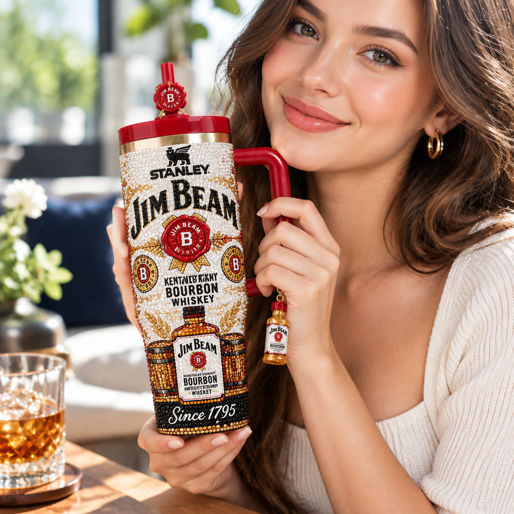 Jim Beam 40oz Tumbler With Handle TTNL