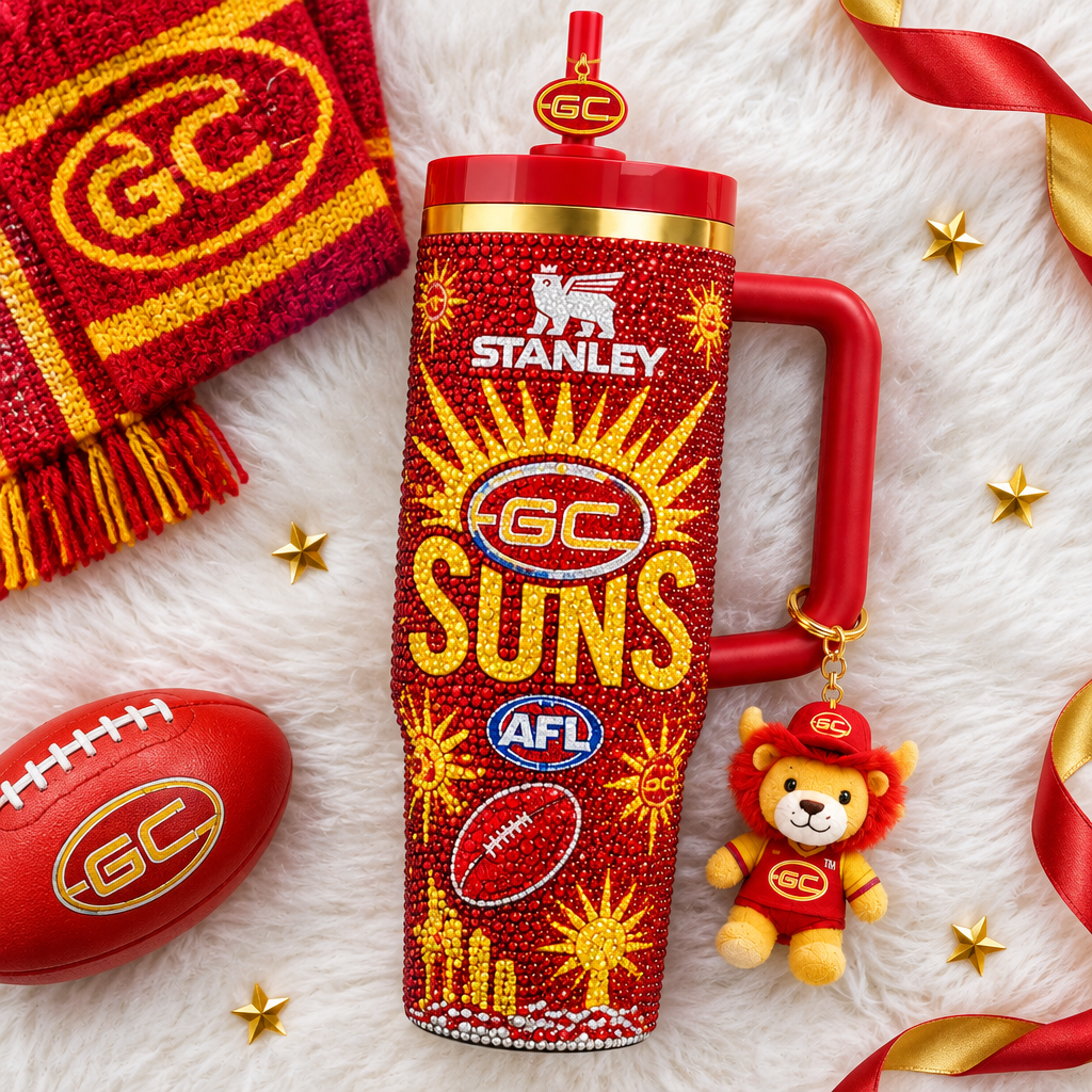Gold Coast Suns 40oz Tumbler With Handle TTNL