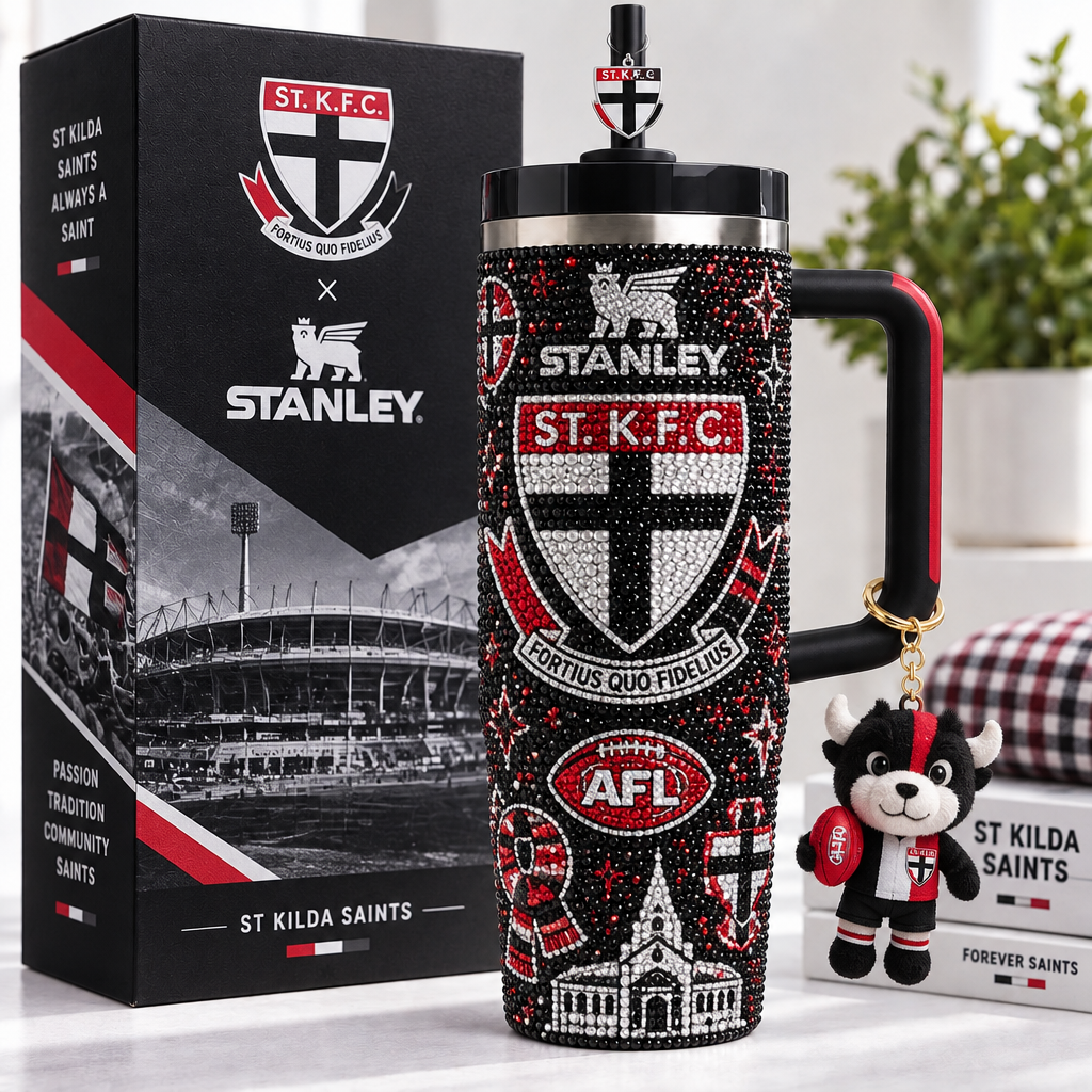 St Kilda Saints 40oz Tumbler With Handle TTNL