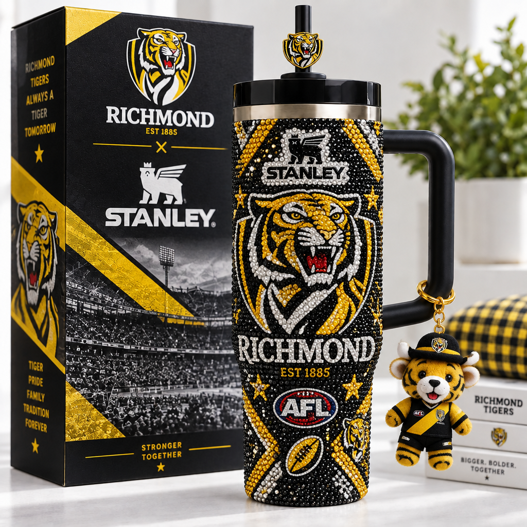 Richmond Tigers 40oz Tumbler With Handle TTNL